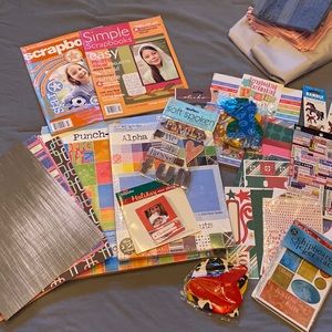 Used and new scrapbook supplies